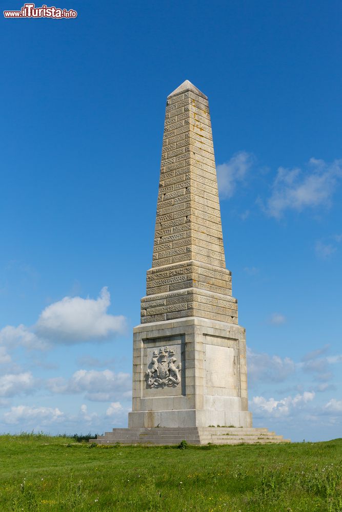 Immagine Yarborough Monument sull'isola di Wight (Inghilterra) a Culver Down. Questo enorme monumento in granito su basamento in pietra è stato collocato a Culver Down nel 1860 dopo essere stato spostato dall'originario luogo di costruzione (a Bembridge Down). E' il monumento più alto dell'isola.