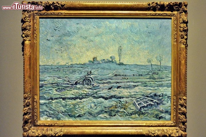 Campo innevato con un aratro, datato 1890 è uno dei quattro Van Gogh in  mostra a Vicenza