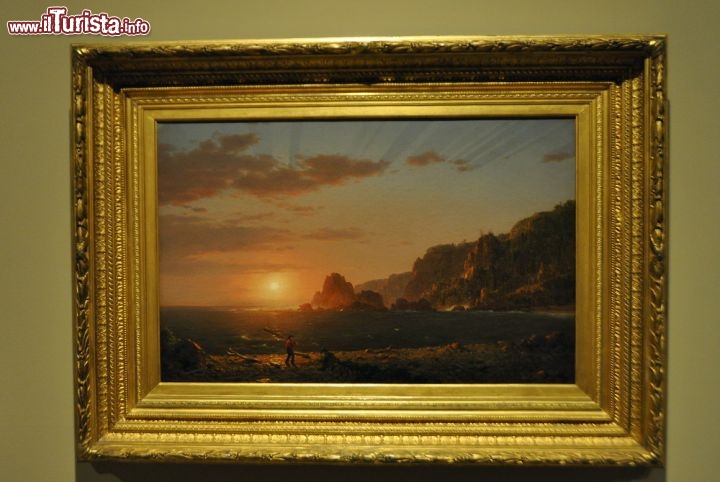 Edwin Church e la sua Isola Grand Manan nella Baia di Fundy  in Canada. Opera romantica data 1852. In essa sono raffigurati i raggi crepuscolari, al momento del tramonto