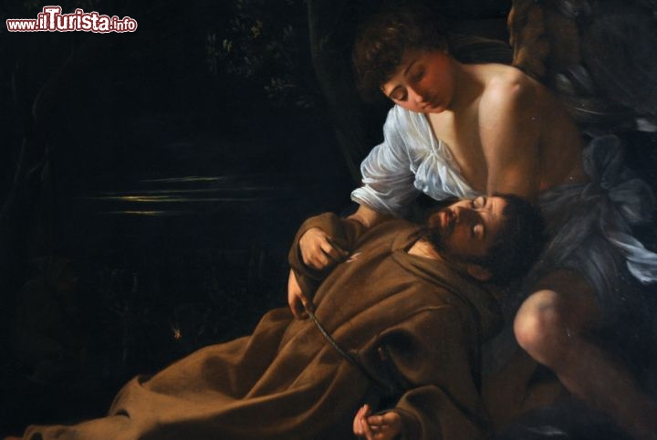 Estasi di San Francesco, opera del Caravaggio in Mostra a Vicenza. Il quadro è costudito dal  Wadsworth Atheneum di Hartford, negli Stati Uniti, e quindi questa è un'ottima occasione per poter ammirare questo capolavoro del 1595