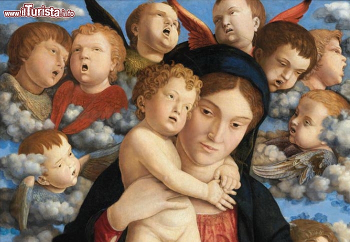 Immagine Madonna dei Cherubini, opera di Andrea Mantegna, esposta alla Pinacoteca di Brera a Milano