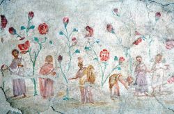 Roma: gli affreschi romani dentro all'Ipogeo degli Ottavi - © Giovanni Lattanzi / www.archart.it