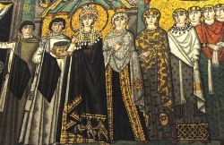 Mosaico con l'Imperatrice Teodora: ci troviamo nella Basilica di San Vitale a Ravenna  - © mountainpix / Shutterstock.com