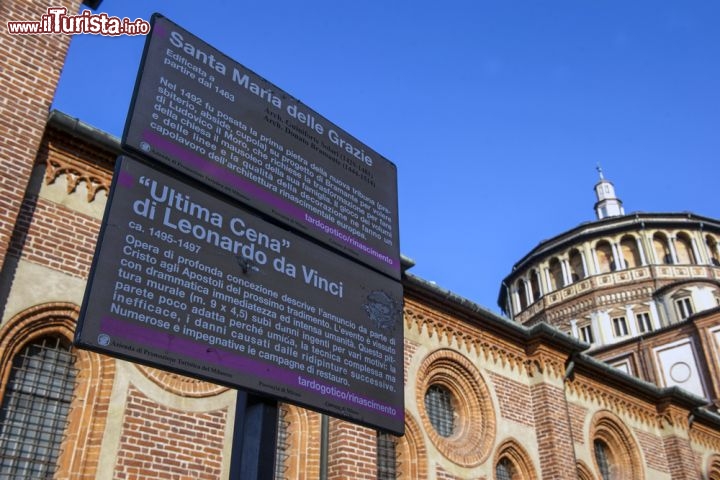 Immagine Il Cenacolo della chiesa di Santa Maria delle Grazie a Milano conserva il grande affresto affresco dell'Ultima Cena di Leonardo  - © Paolo Bona / Shutterstock.com