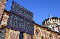Il Cenacolo della chiesa di Santa Maria delle Grazie a Milano conserva il grande affresto affresco dell'Ultima Cena di Leonardo  - © Paolo Bona / Shutterstock.com 