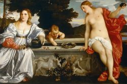 L'Amor Sacro e l'Amor Profano di Tiziano, esposto alla Galleria Borghese di Roma  - ©  www.galleriaborghese.it