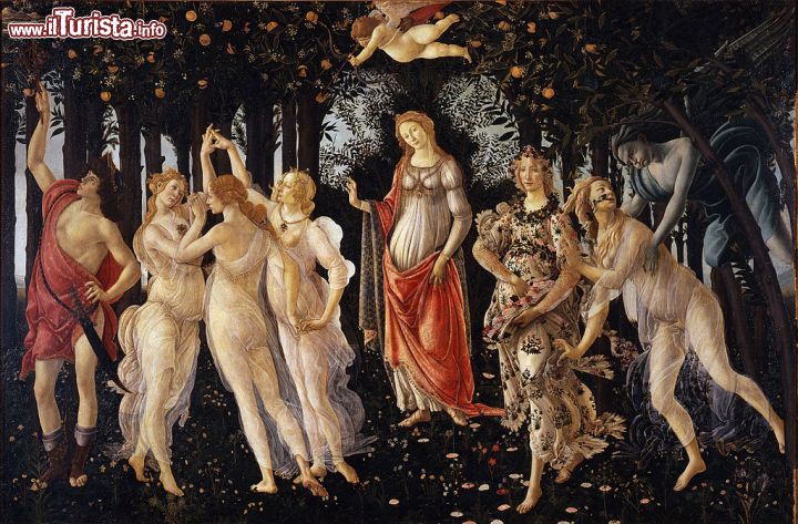 Immagine La primavera del Botticelli, uno dei must della Galleria degli Uffizi - Soave, poetico ma soprattutto ricco di allegorie e significati che vanno ben oltre la pittura. Questo dipinto di Botticelli è conosciuto in tutto il mondo non solo per la magistrale composizione, ma anche e soprattutto, per i significati allegorici racchiusi nel dipinto. Vedere una creazione del genere dal vivo è di sicuro impatto.