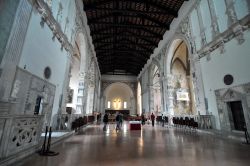 Il Tempio Malatestiano, il capolavoro del rinascimento a Rimini. Il Duomo fu costruito per volontà dei Malatesta sulla esistente chiesa gotica francescana.