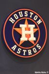 Lo stemma della squadra degli Astros, ovviamente siamo ad Houston, mello stadio del baseball chiamato  Minute Maid Park - © Valentina Maietta / www.guendastravels.com