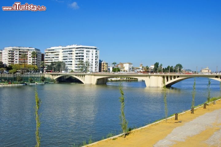 Immagine Puente de San Telmo a Siglia: collega il Barrio di Triana con il centro storico della capitale dell'Andalusia - © nito / Shutterstock.com