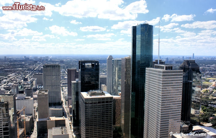 Immagine La skyline di Houston in Texas, fotografata dalla Sky Lobby della JPMorgan Chase Tower