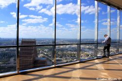 Il panorama di Houston dalla JPMorgan Chase Tower: ...