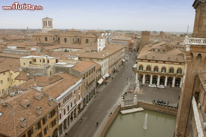Immagine Panorama della città di Ferrara fotografato dal Castello di San Michele, o Castello Estense - © Gianluca Figliola Fantini / Shutterstock.com