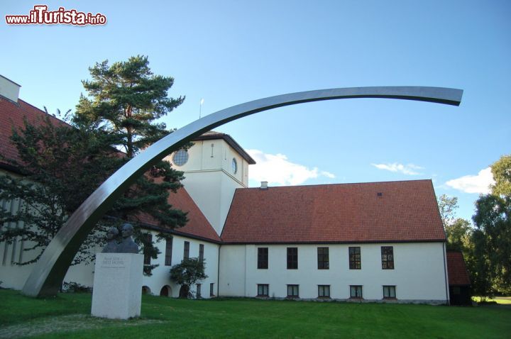 Immagine Particolare dell'edificio che accoglie le tre navi vichinghe a Oslo, il Vikingskipshuset