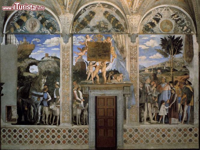 Immagine La Cappella degli Sposi si trova in una delle torri del Castello di San Giorgio: contiene alcuni degli affreschi più importanti del rinascimento, opera di Andrea Mantegna