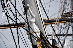 La polena del Cutty Sark di Londra, il veliero museo di Greenwich