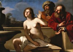 L'opera del Guercino "Susanna e i vecchioni" venne dipinta tra il 1524 e il 1525 ed è oggi esposta alla Galleria Nazionale di Parma