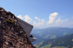 Panorama delle montagne dell'Alto Adige fotografate dal museo della montagna MMM a Plan de Corones