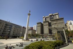 Un particolare di Union Square, la Piazza dell'Unione di San Francisco in California