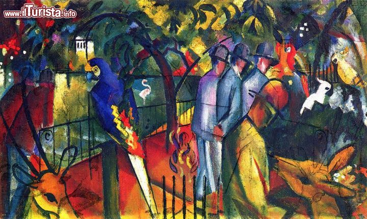 Immagine August Macke, uno dei massimi esponenti dell'espressionismo tedesco, è uno degli autori di punta esposti al München Lenbachhaus di Monaco di Baviera