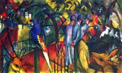 August Macke, uno dei massimi esponenti dell'espressionismo tedesco, è uno degli autori di punta esposti al München Lenbachhaus di Monaco di Baviera