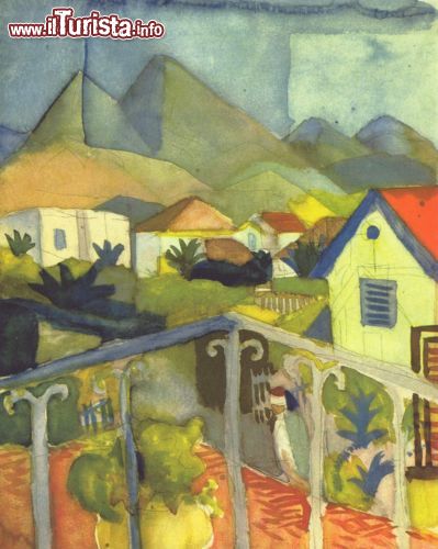 Immagine Un quadro di August Macke esposto nel museo Lenbachhaus di Monaco