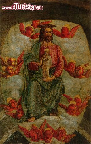 Immagine Il Cristo con l'animula della Vergine di Andrea Mantegna è esposto alla Pinacoteca Nazionale di Ferrara - © Wikimedia Commons