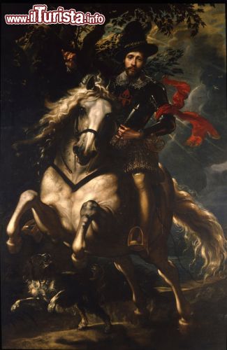 Immagine Il  Ritratto equestre di Giovanni Carlo Doria, opera di Peter Paul Rubens (olio su tela 265x288 cm), si trova all'interno della Galleria Nazionale di Palazzo Spinola