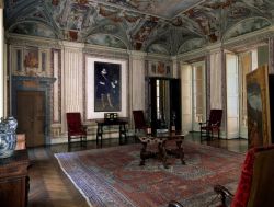 Il salone del primo piano di Palazzo Spinola. La casa Museo di Genova ospita oggi le opere della Galleria Nazionale