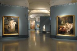 Una mostra sulla pittura dell'800 all'interno delle Scuderie del Quirinale a Roma