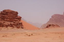 Duna di sabbia nel Wadi Rum