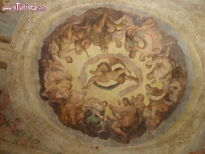 Immagine L'affresco del soffitto della loggia di Villa Caldogno. Secondo alcuni critici è attribuibile all'opera di Giovanni Antonio Fasolo - © Hans A. Rosbach - CC BY-SA 2.5 - wikipedia.org