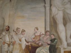 Il particolare degli affreschi del Fasolo a Villa Caldogno - © Hans A. Rosbach - CC BY-SA 2.5 - wikipedia.org