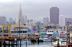E' la San Francisco più tipica; Fisherman s Wharf con la città della California sullo sfondo  - © ChameleonsEye / Shutterstock.com 
