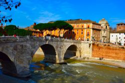 Isola tiberina fotografata da Trastevere - © orangecrush / Shutterstock.com