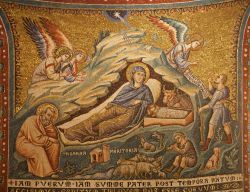 Mosaico opera di Pietro Cavallini nella chiesa di Santa Maria Trastevere Roma - © Renata Sedmakova / Shutterstock.com