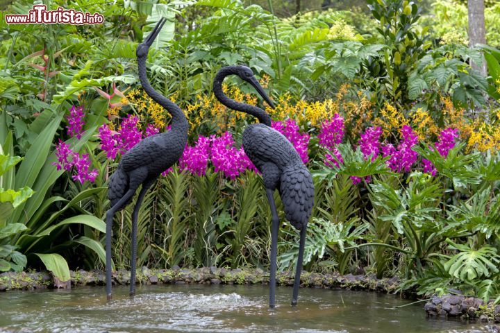 Immagine Scultura nei Botanic Gardens di Singapore - Questo splendido giardino dell'Eden di Singapore è un ottimo antidoto alla frenesia della metropoli. Al suo interno ospita eleganti laghetti, giardini a tema, sculture che raffigurano animali e un'infinità di spazi perfetti per fare picnic e osservare la gente © Philip Bird LRPS CPAGB / Shutterstock.com