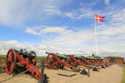 Batteria di cannoni all'esterno del castello di Kronburg in Danimarca - © Mordechai Meiri / Shutterstock.com