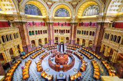 Libreria del Congresso USA al Campidoglio di Washington - La Library of Congress, nota anche come Biblioteca del Congresso, è la biblioteca nazionale degli Stati Uniti: al suo interno ...