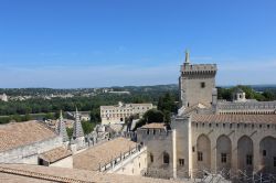 Il panorama delle campagne intorno ad Avignone ripreso dalla terrazza del Palazzo dei Papi