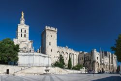 Vista panoramica del Palazzo dei Papi a Avignone in una giornata di sole invernale, in Provenza - © Adam Dufek/ Shutterstock.com