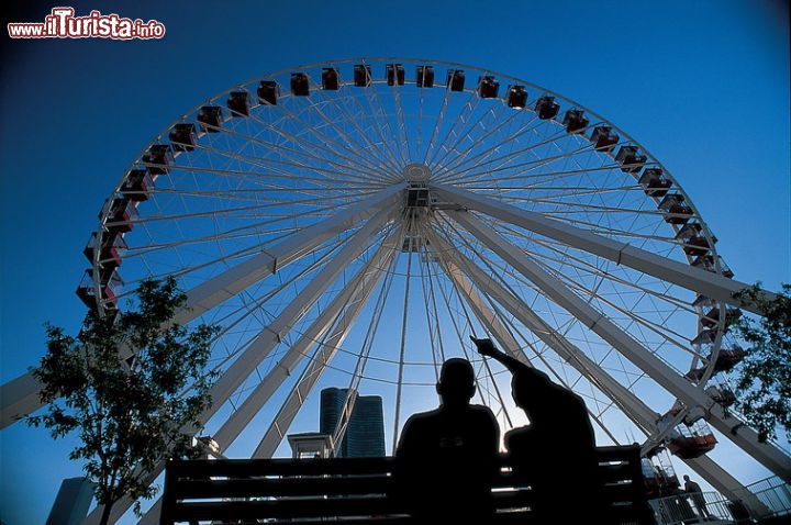 Immagine La grande ruota panoramica di Chicago al  Navy Pier