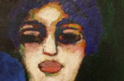 Particolare dipinto Modigliani al Museo Lam di Lille