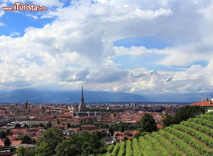 Immagine La Mole Antonelliana osservata dalla scalinata di ViIlla della Regina - © MichaelTaylor/ Shutterstock.com