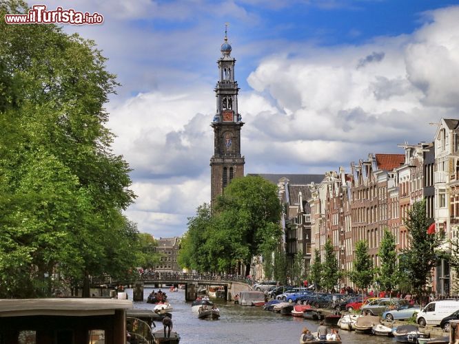 Immagine La torre della Westkerk si trova sul confine del quartiere Jordaan ad Amsterdam (Olanda)