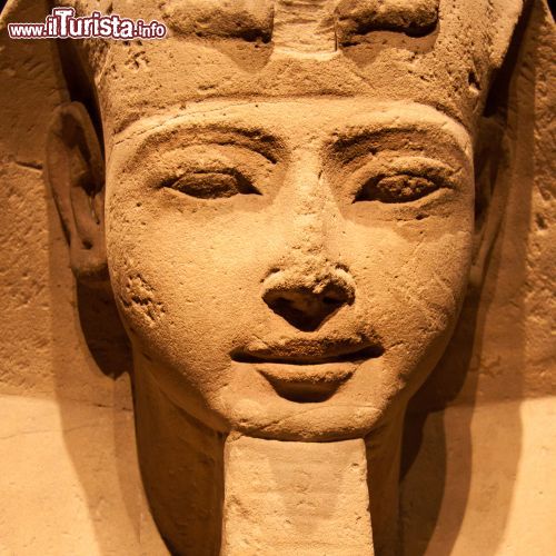 Immagine L'enigmatico volto della Sfinge al Museo Egizio di Torino - la Sfinge, di cui possiamo vedere qui un particolare della statua conservata al Museo Egizio di Torino, è una delle creature mitologiche più affascinanti ed enigmatiche di sempre. Secondo la leggenda, la misteriosa sfinge custodiva l'ingresso della città greca di Tebe. Si narra che la creatura proponesse a coloro che volevano entrare, un indovinello, e nel caso essi non fossero in grado di rispondere, li divorava. Secondo il mito poi, fu Edipo a battere la sfinge e a fare in modo che essa non potesse più nuocere a nessuno.



Particolare del volto di una sfinge Museo Egizio Torino - © Matej Kastelic / Shutterstock.com