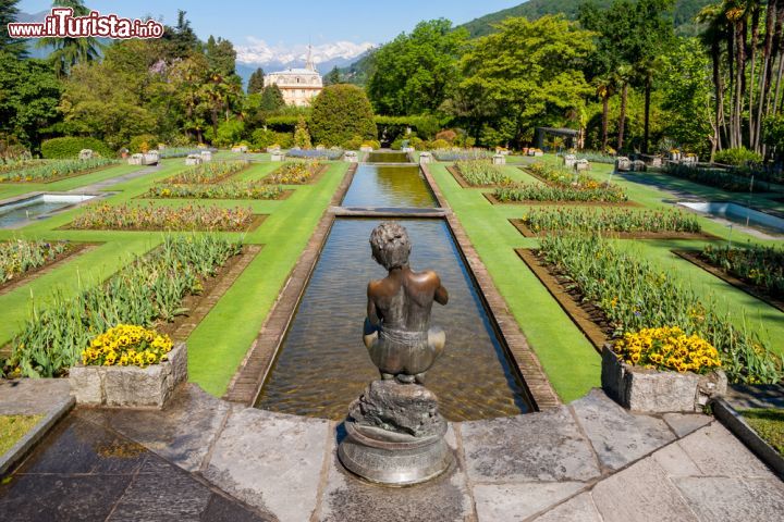 Immagine La vista panoramica sui Giardini di Villa Taranto, splendido parco con orto botanico sul Lago Maggiore nel comune di Verbania - © elitravo / Shutterstock.com