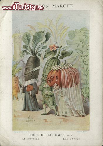 Immagine La storica pubblicità Bon March proveniente da Parigi, esposta al Museo della Figurina di Modena