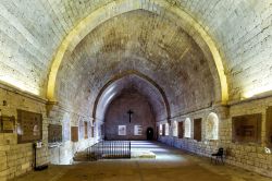 La visita degli antichi ambienti interni dell'Abbazia di Senanque a Gordes (Francia) - © Jorg Hackemann / Shutterstock.com 