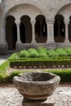 Un dettaglio dell'interno del chiostro dell'Abbazia di Senanque a Gordes - © PerseoMedusa / Shutterstock.com